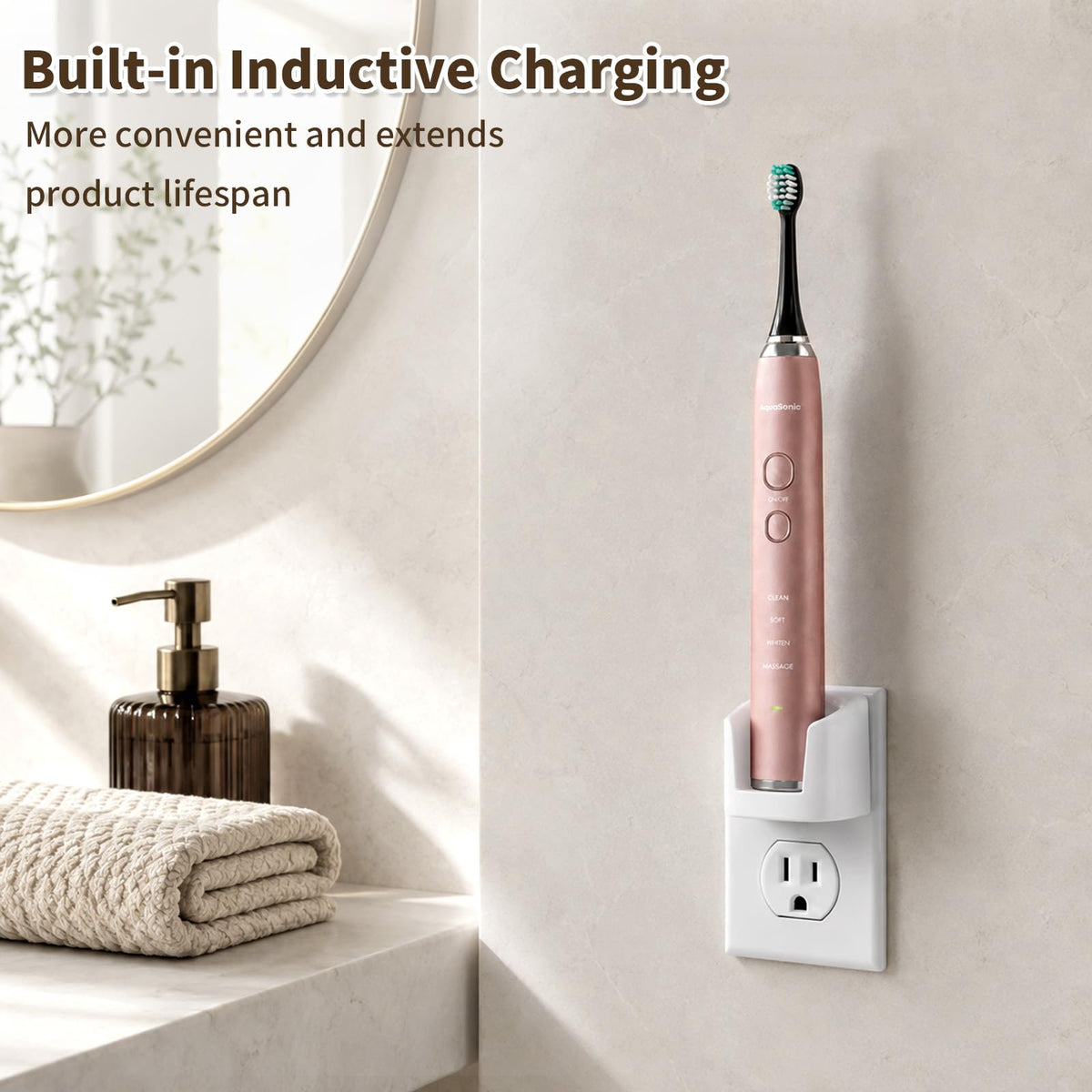 2 Pack Toothbrush Wall Charger H602