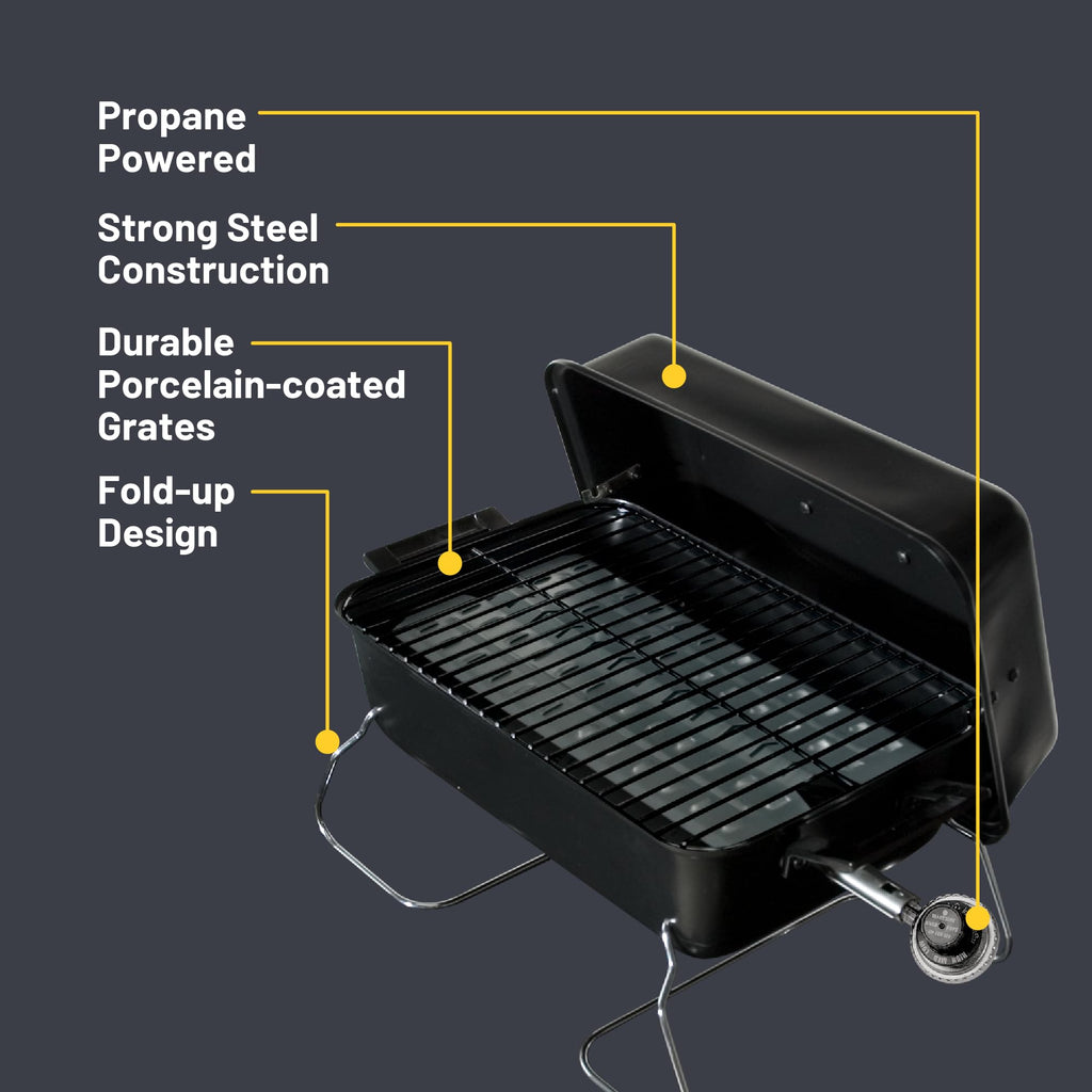 Portable 1-Burner Propane Gas Grill P18203