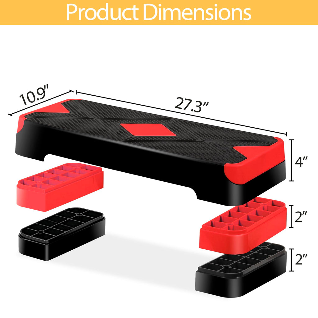 Adjustable Aerobic Stepper with Risers G43031