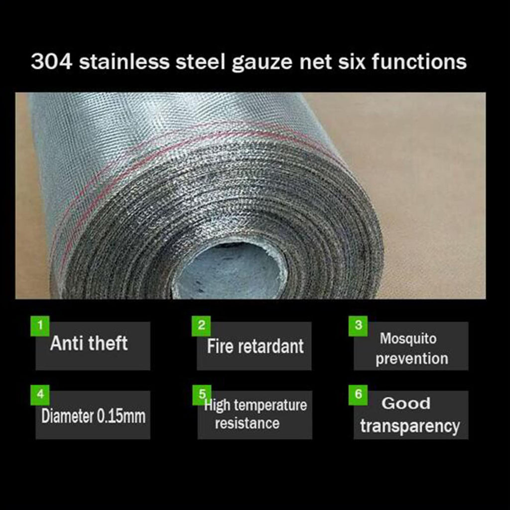 304 Stainless Steel Woven Wire Mesh Window Screen A462