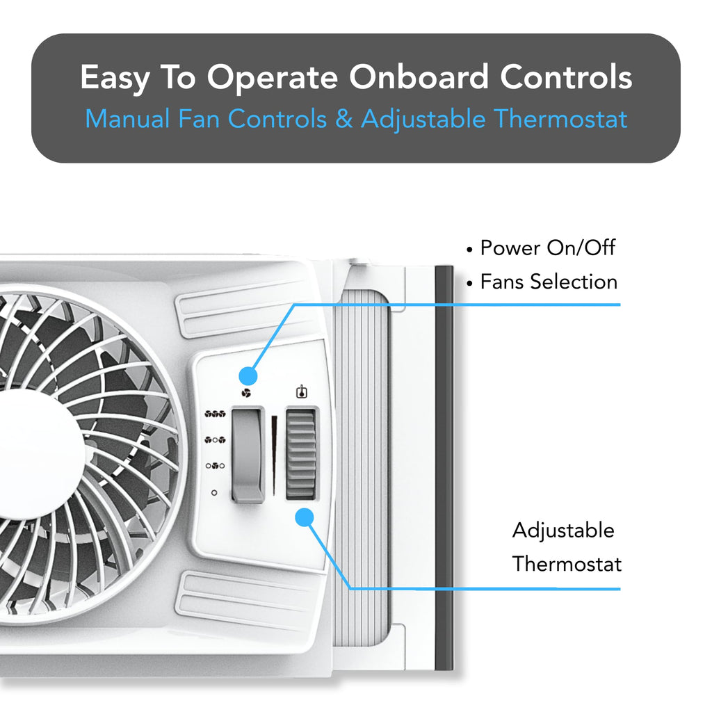 Triple Window Fan with 3-Speeds & Expandable Width B847636