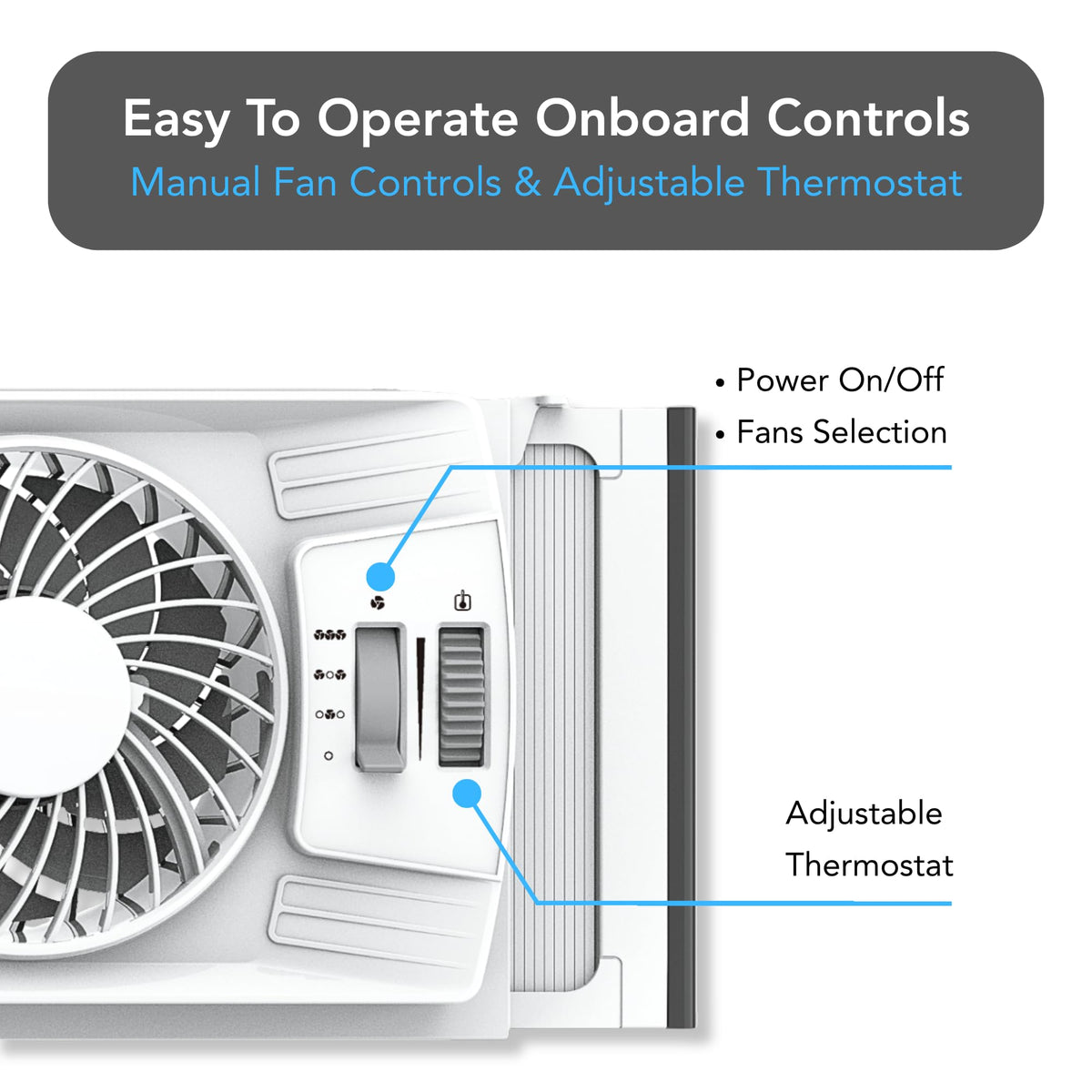 Triple Window Fan with 3-Speeds & Expandable Width B847636