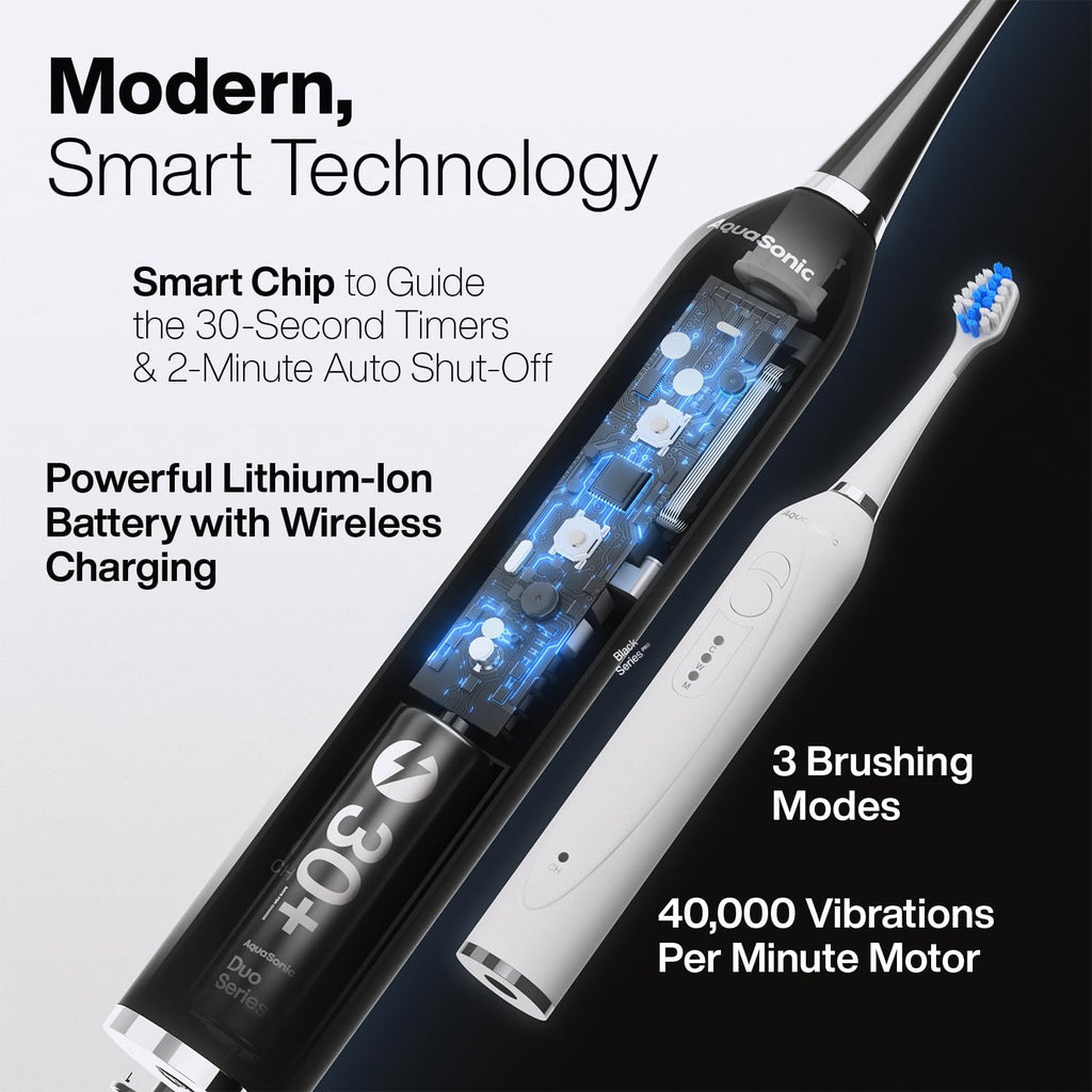 Electric Toothbrushes with 3 Modes and 10 Brush Heads K4782