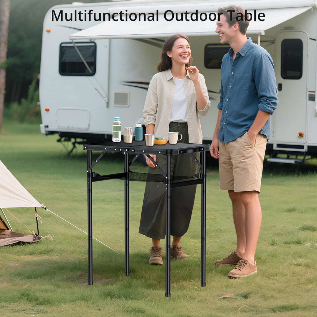 2ft Folding Camping Table, 3 Adjustable Height C662