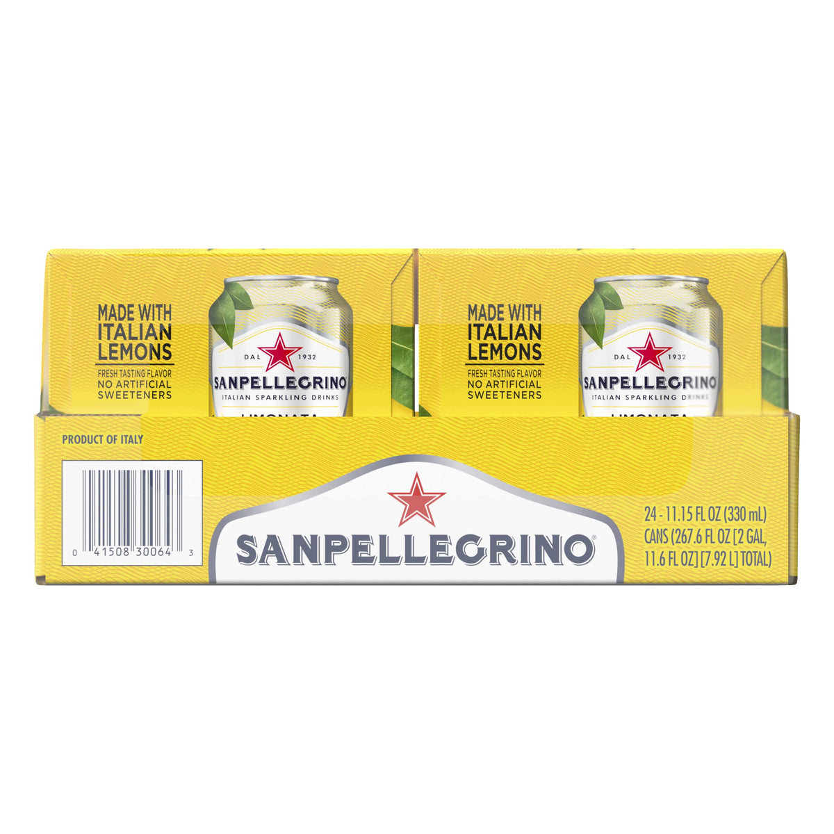 Italian Sparkling Lemon Beverage 24 Pack of 11.15 Fl Oz Cans O6323