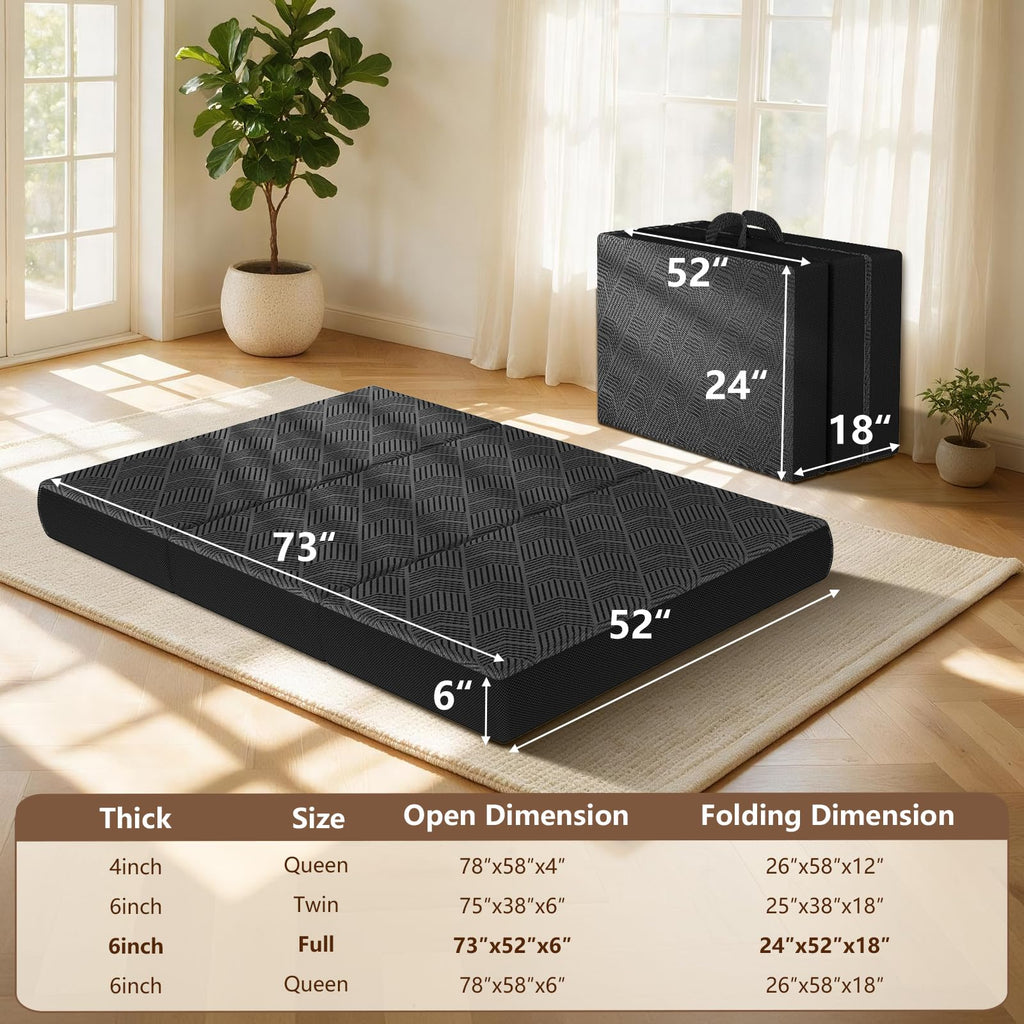 6 Inch Full Trifold Mattress U5819