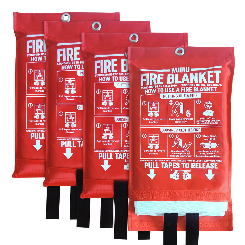 40" x 40" 4 Pack Fire Blanket W418