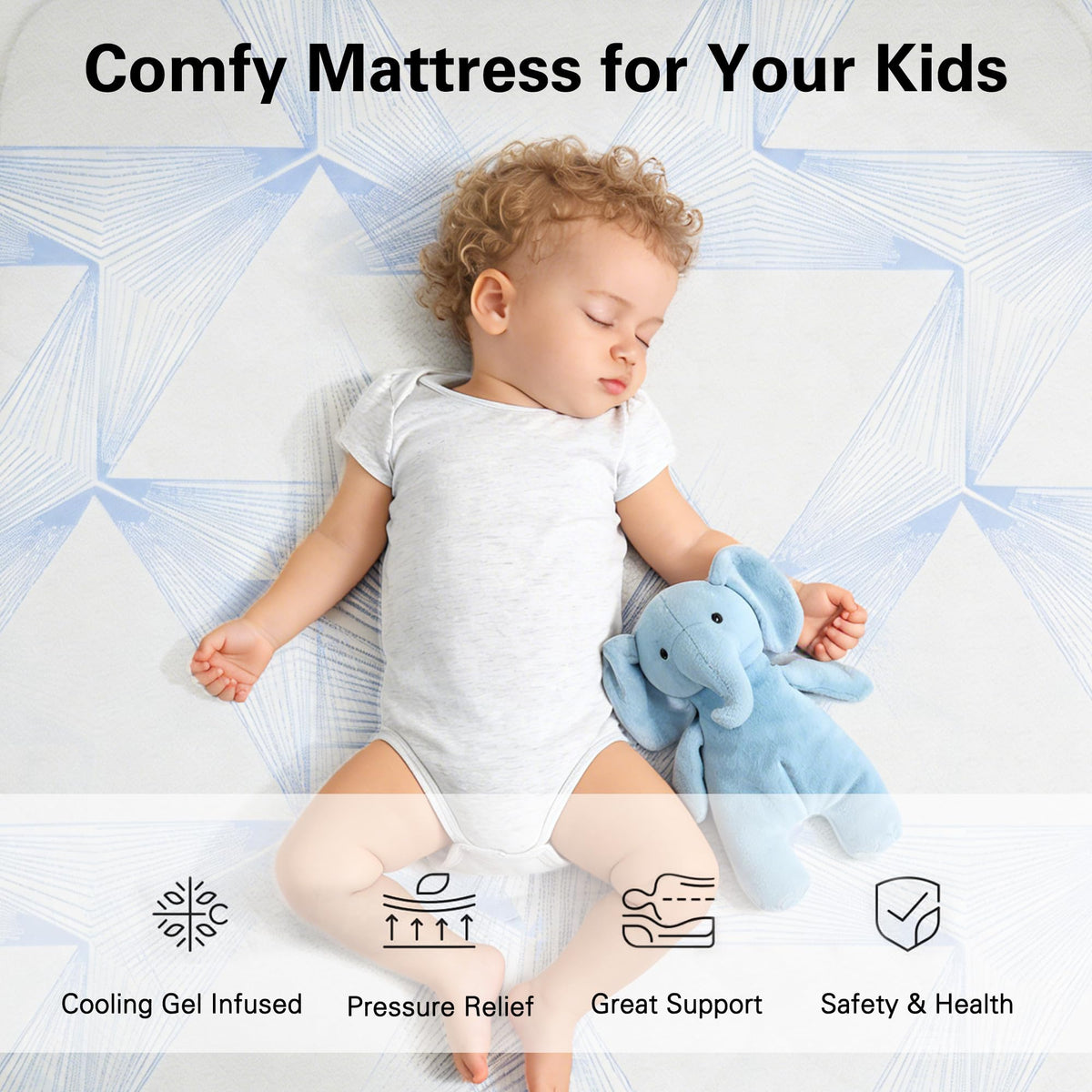 6 Inch Gel Memory Foam Twin Size Mattress O97481