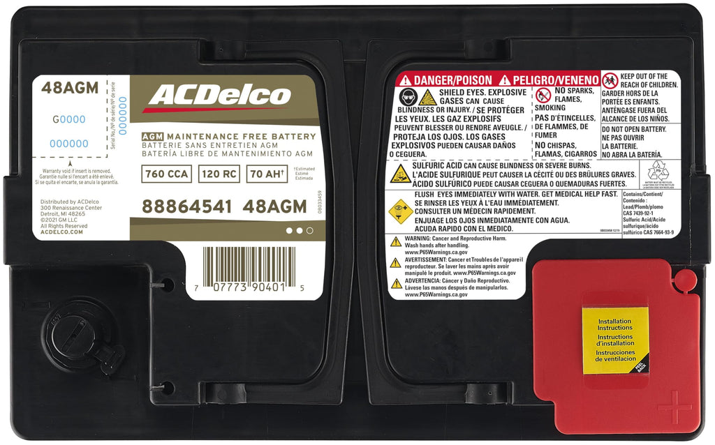 AGM BCI Group 48 Battery P1976