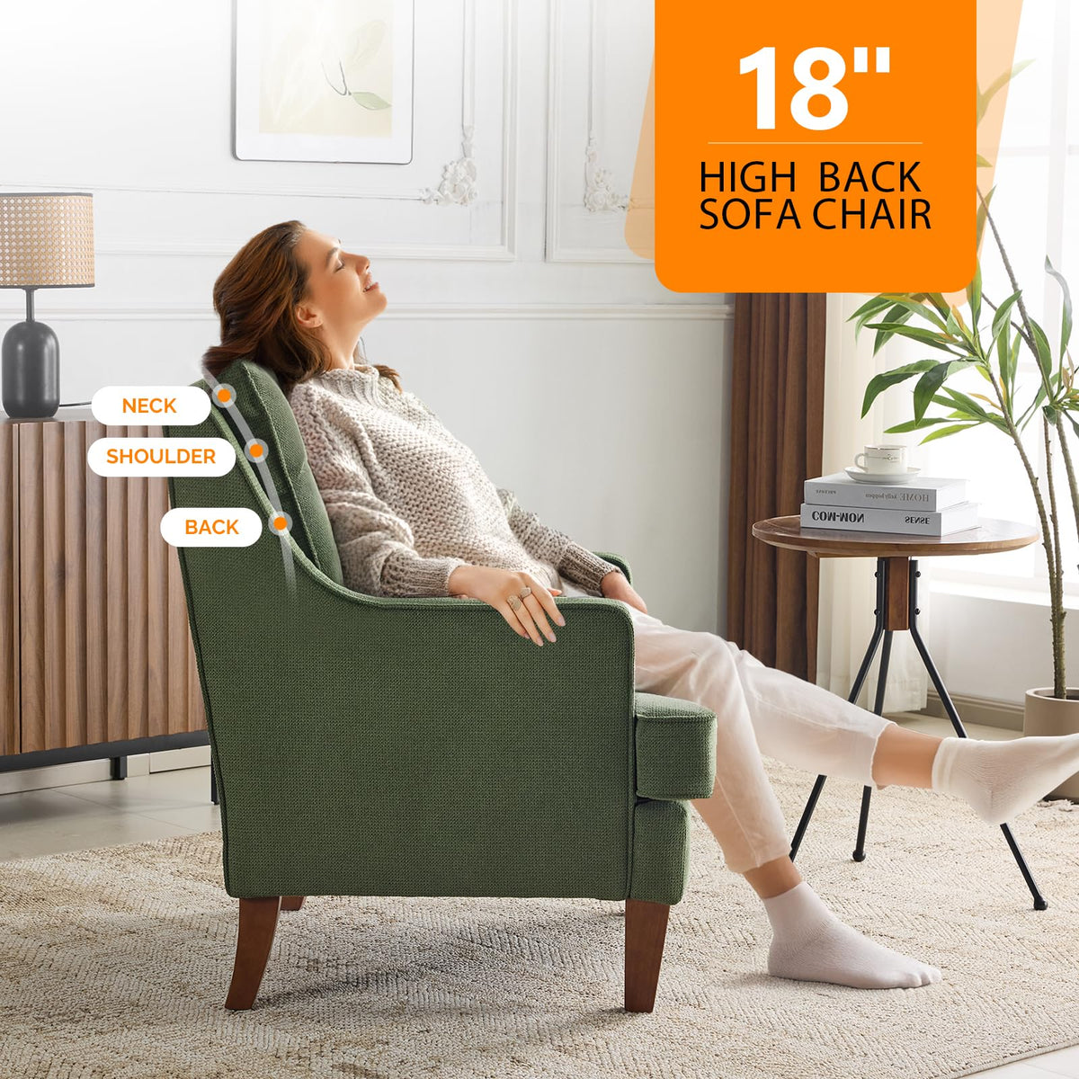 High Back Accent Chairs Set of 2 R53633