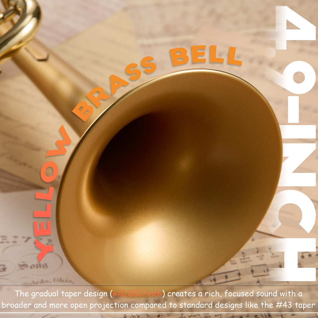 Satin Gold Bb Trumpet with Hard Case Q708