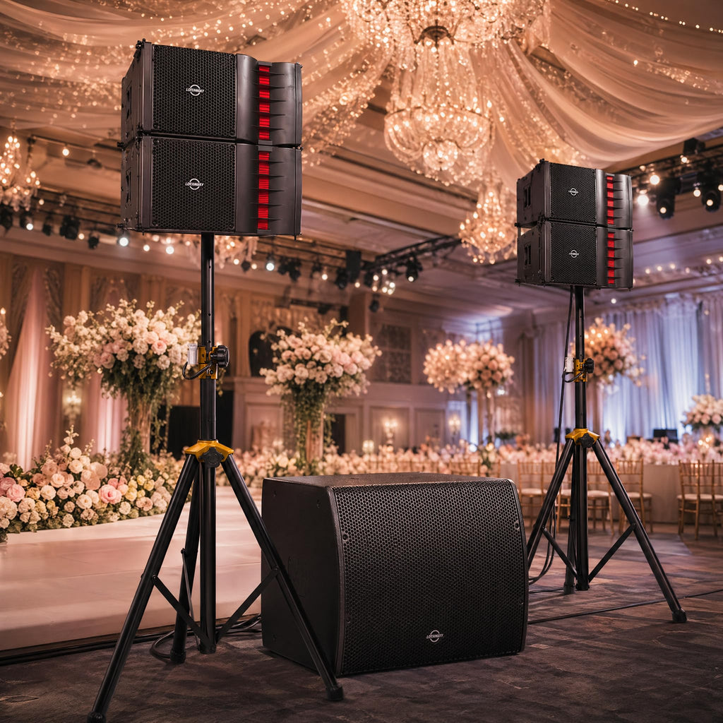 2000W Powered Line Array PA Speaker System with 18 Inch Subwoofer H957