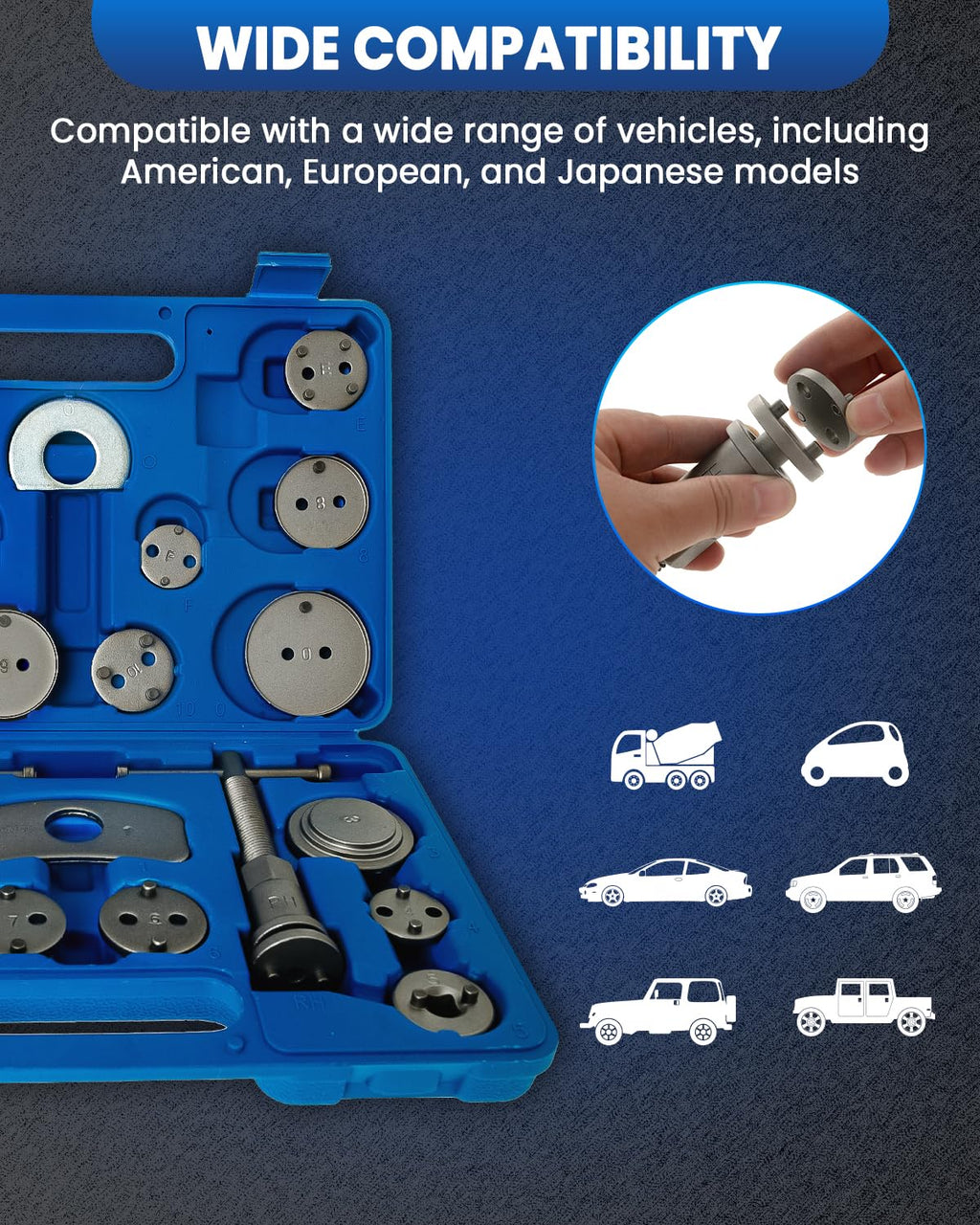 Brake Caliper Compression Tool 24pc G222