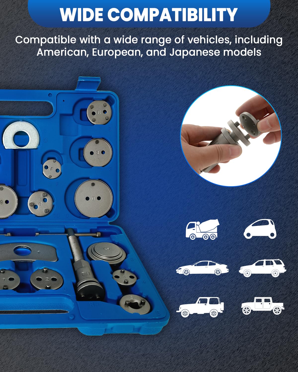 Brake Caliper Compression Tool 24pc G222