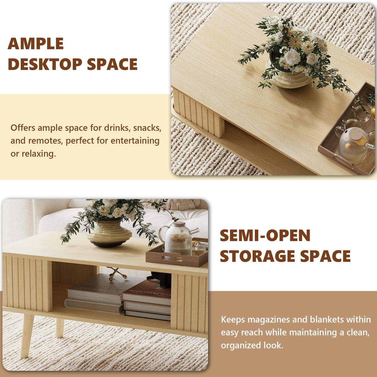 Coffee Table with Storage L820945