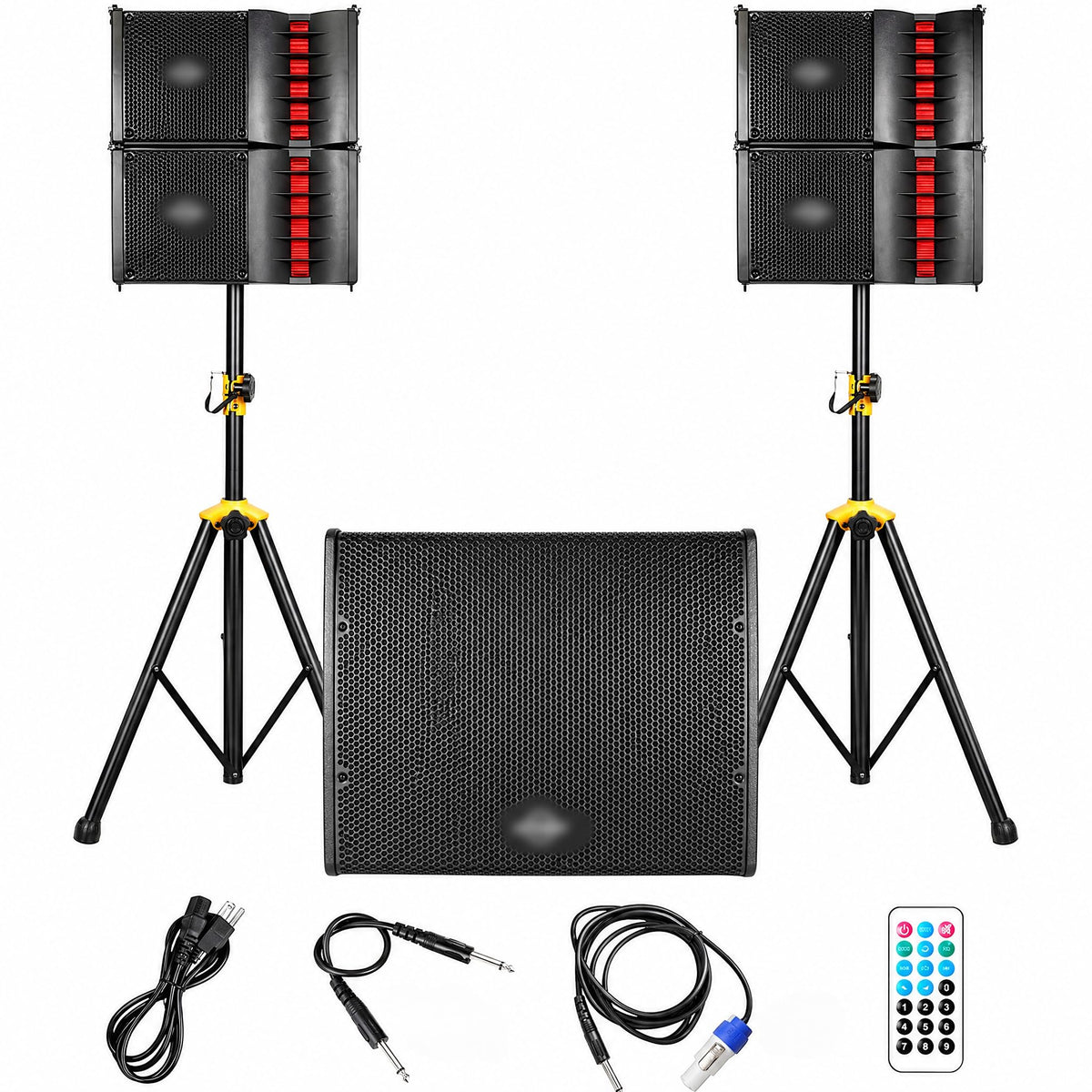 2000W Powered Line Array PA Speaker System with 18 Inch Subwoofer H957