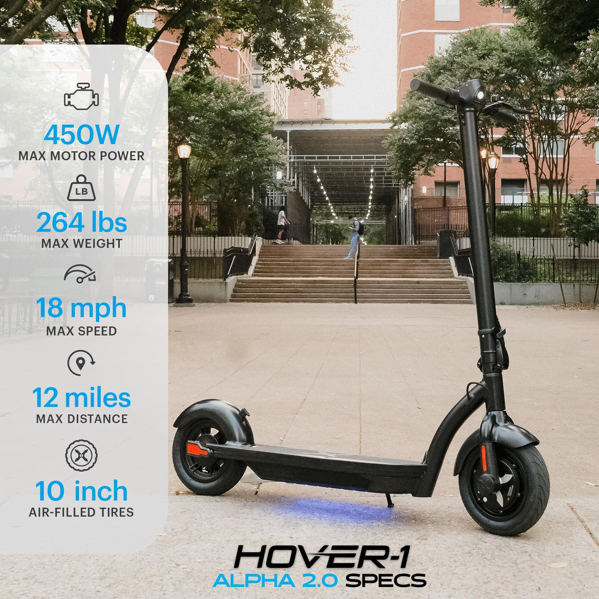 Foldable Electric Scooter with 450W Motor and 10” Tires J4324