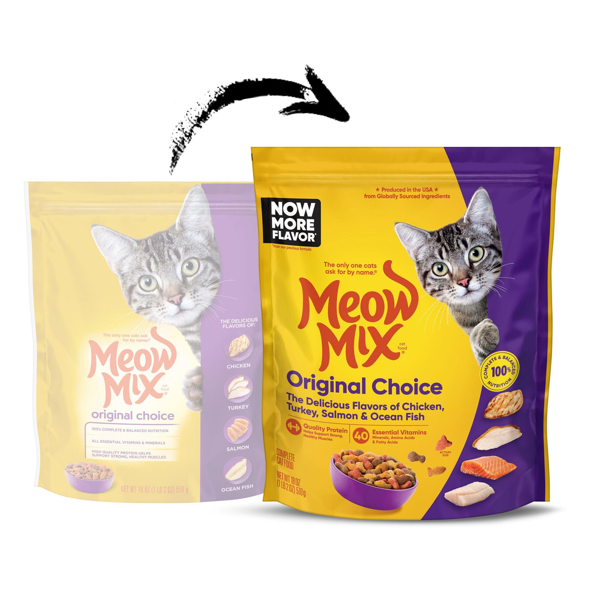 Dry Cat Food 18 oz Pouches J814