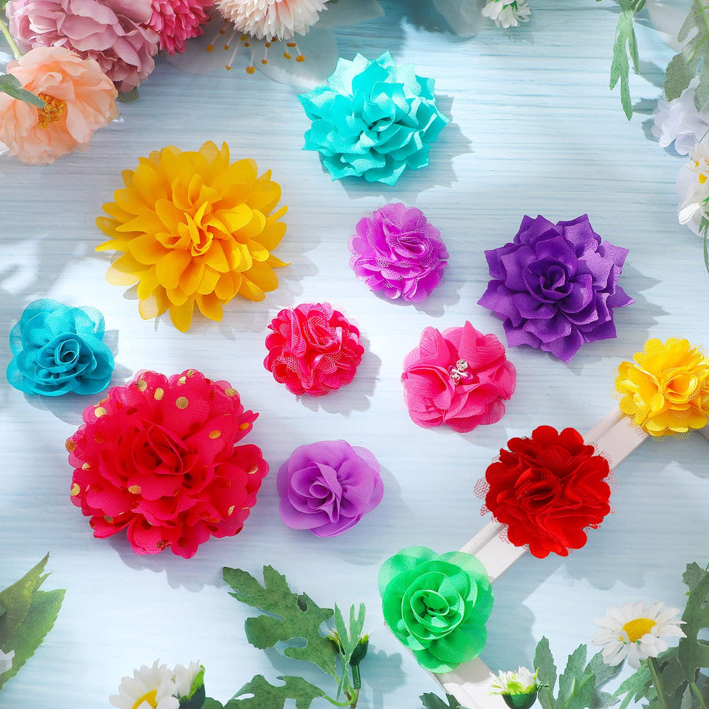 120 Pcs Multicolor Dog Collar Bows D287