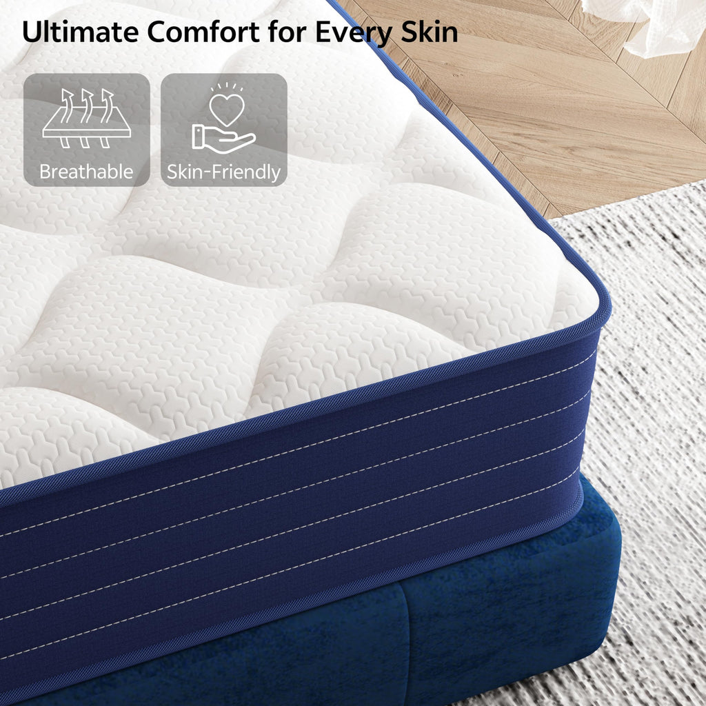Full Size 12 Inch Hybrid Mattress with Pocket Spring & Memory Foam M4009