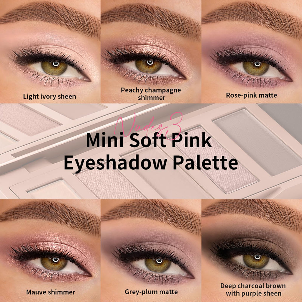 Mini 6 Color Matte & Shimmer Eyeshadow Palette Z418