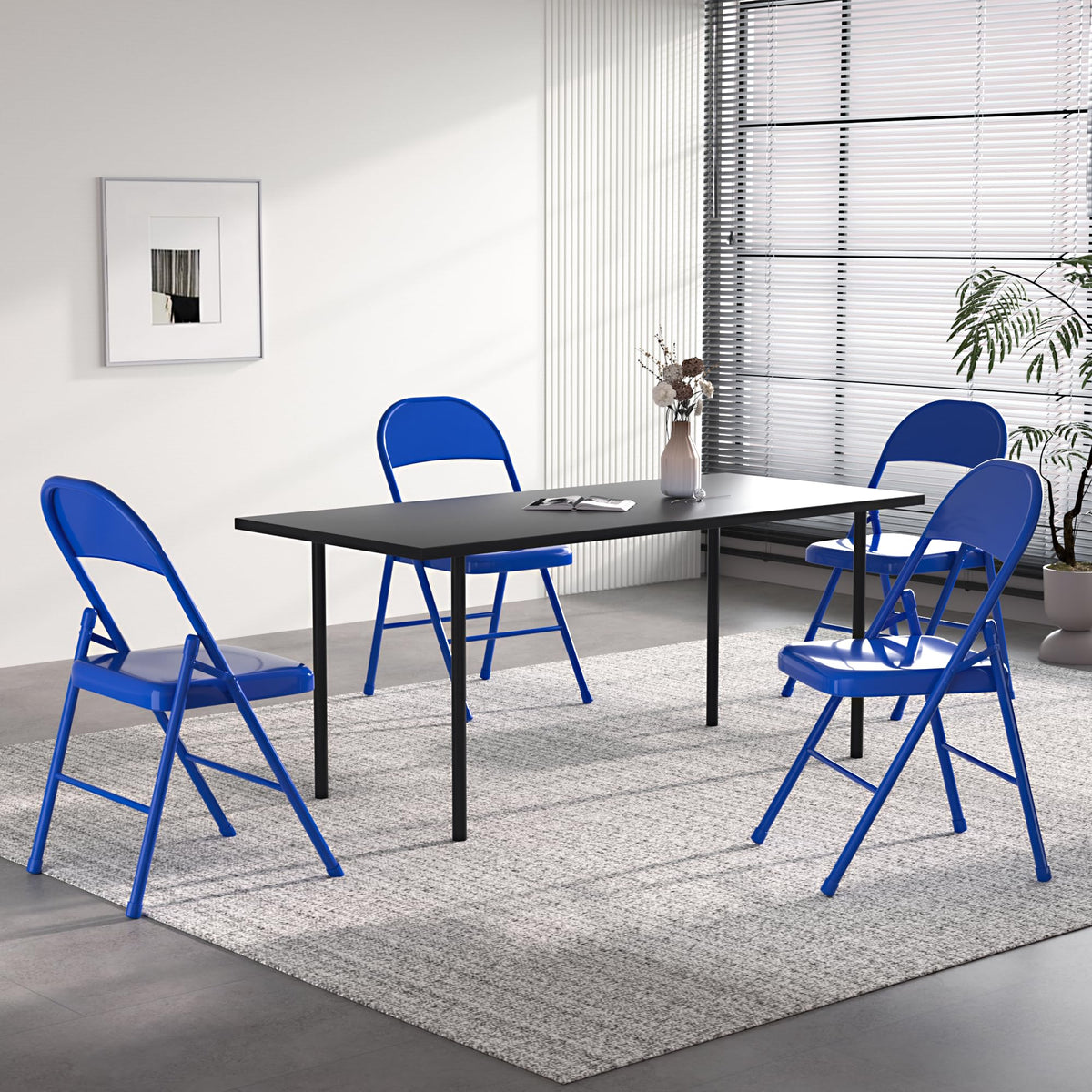 Metal Folding Chairs 4 Pack I8132
