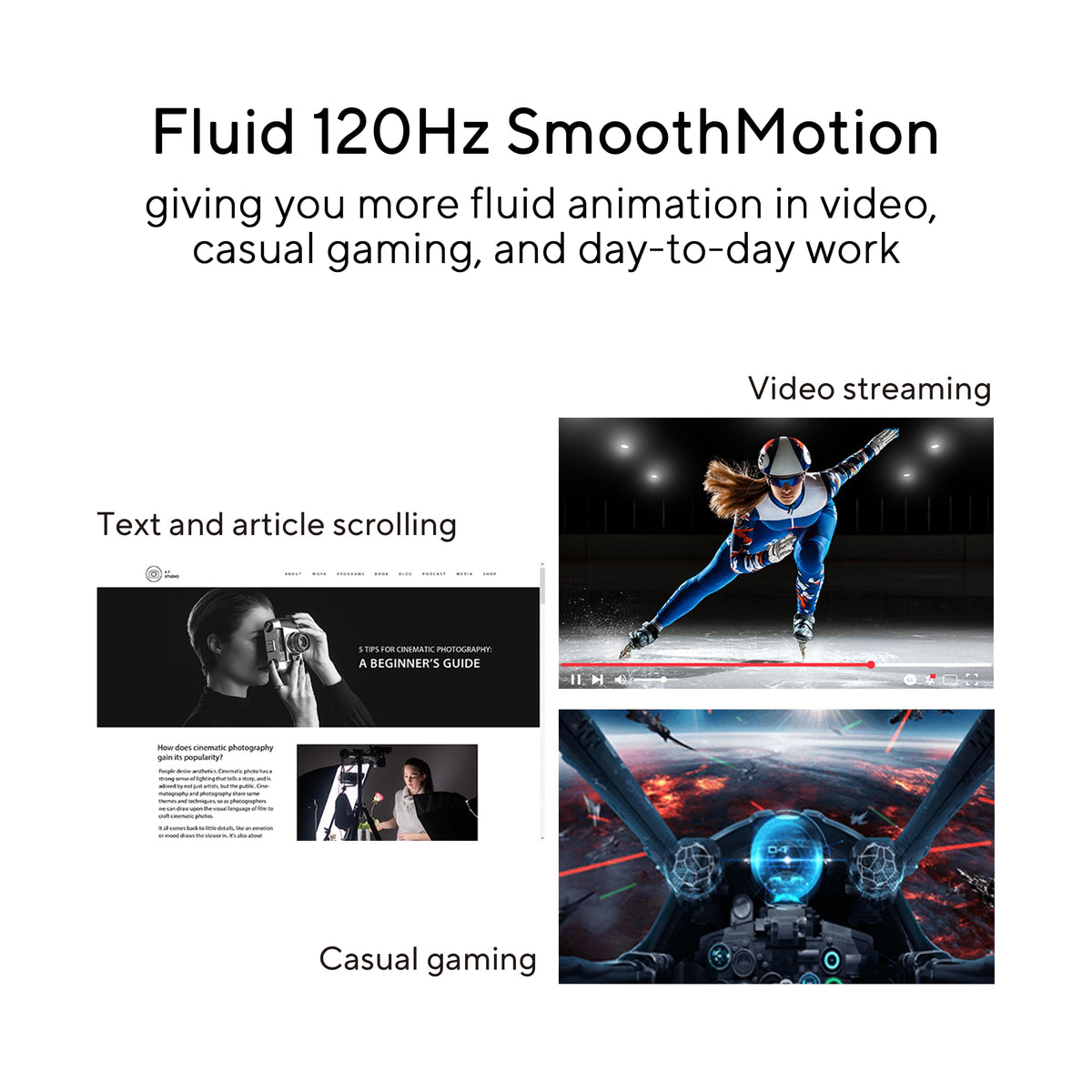 24" 1080P FHD 120Hz IPS Computer Monitor U3068
