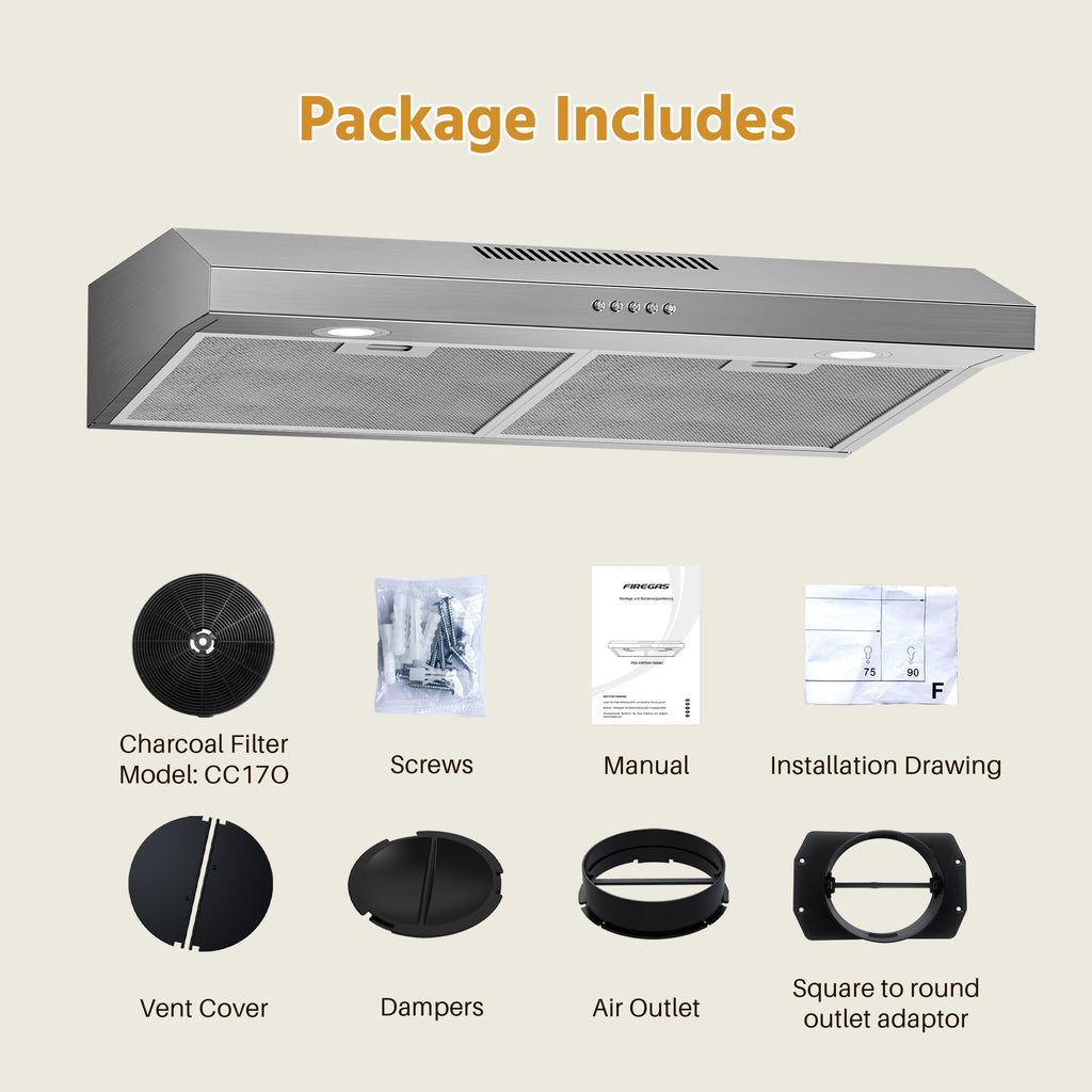 30 Inch Under Cabinet Range Hood Z34103