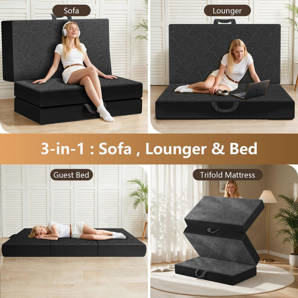 6 Inch Full Trifold Mattress U5819