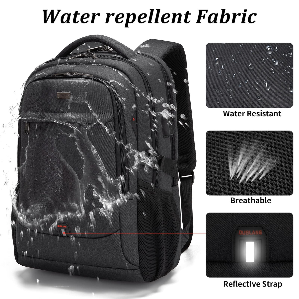 17 inch Travel Laptop Backpack B562306