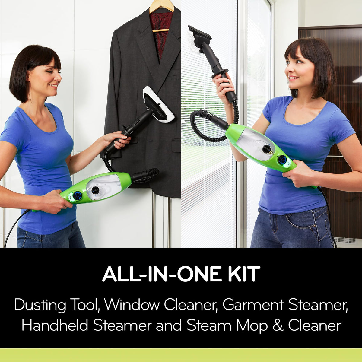 5-in-1 Steam Mop and Handheld Steam Cleaner F5426