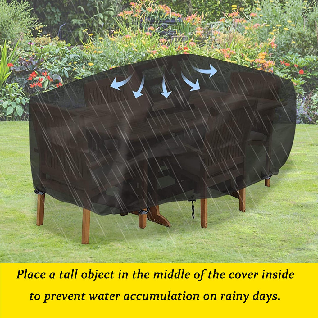 Waterproof Outdoor Furniture Cover 420D, 47"L x 22"W x 30"H Black C189
