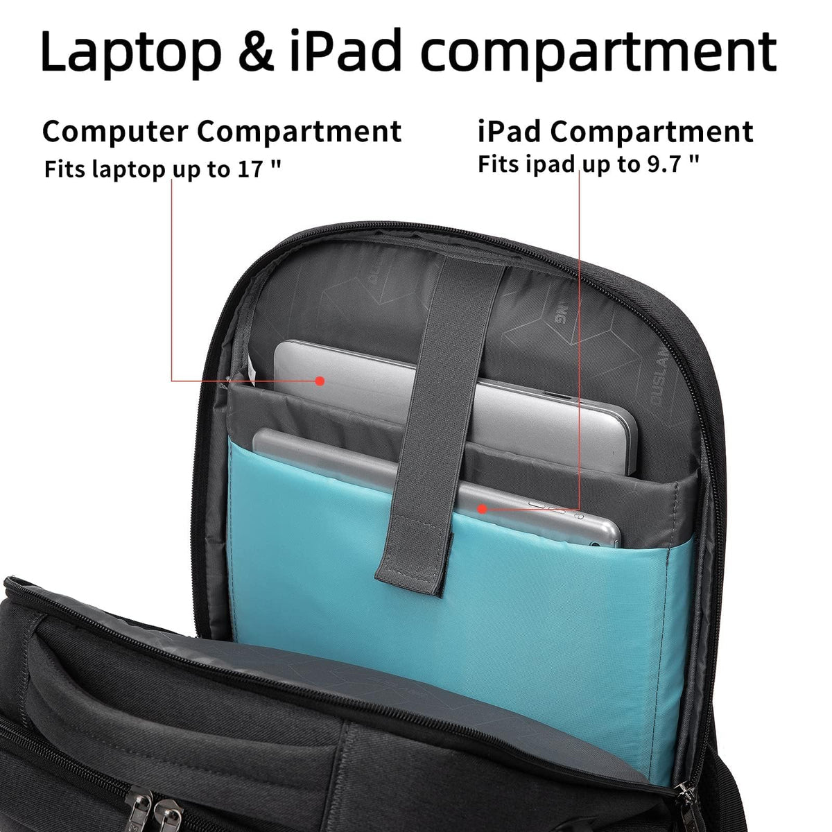 17 inch Travel Laptop Backpack B562306