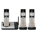 Expandable Cordless Phone with Answering System, Silver/Black, 3 Handsets U72002