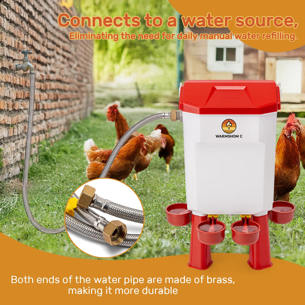 Automatic Chicken Waterer with Stainless Steel Hose P955