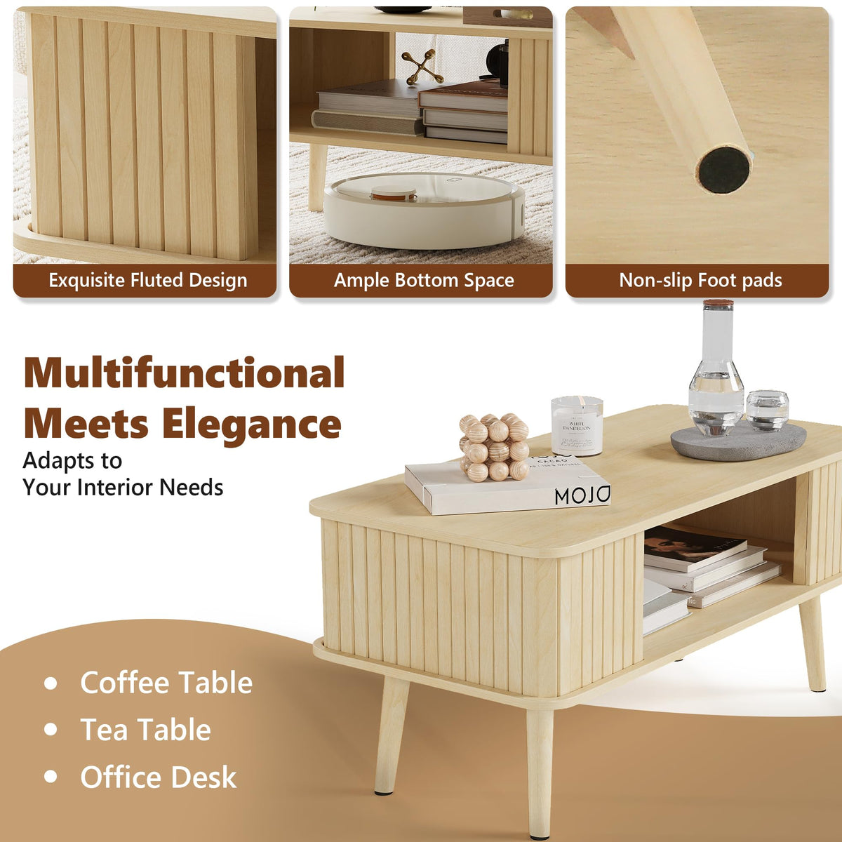 Coffee Table with Storage L820945