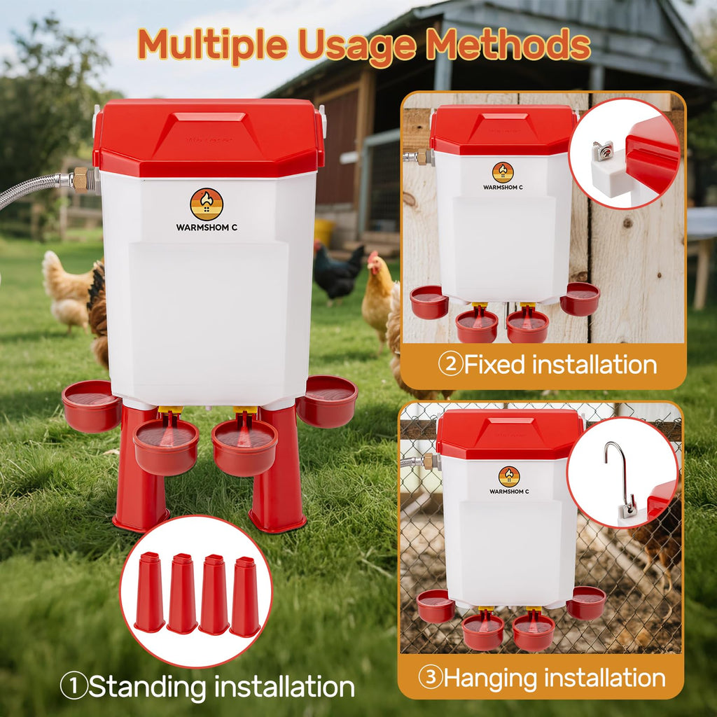 Automatic Chicken Waterer with Stainless Steel Hose P955