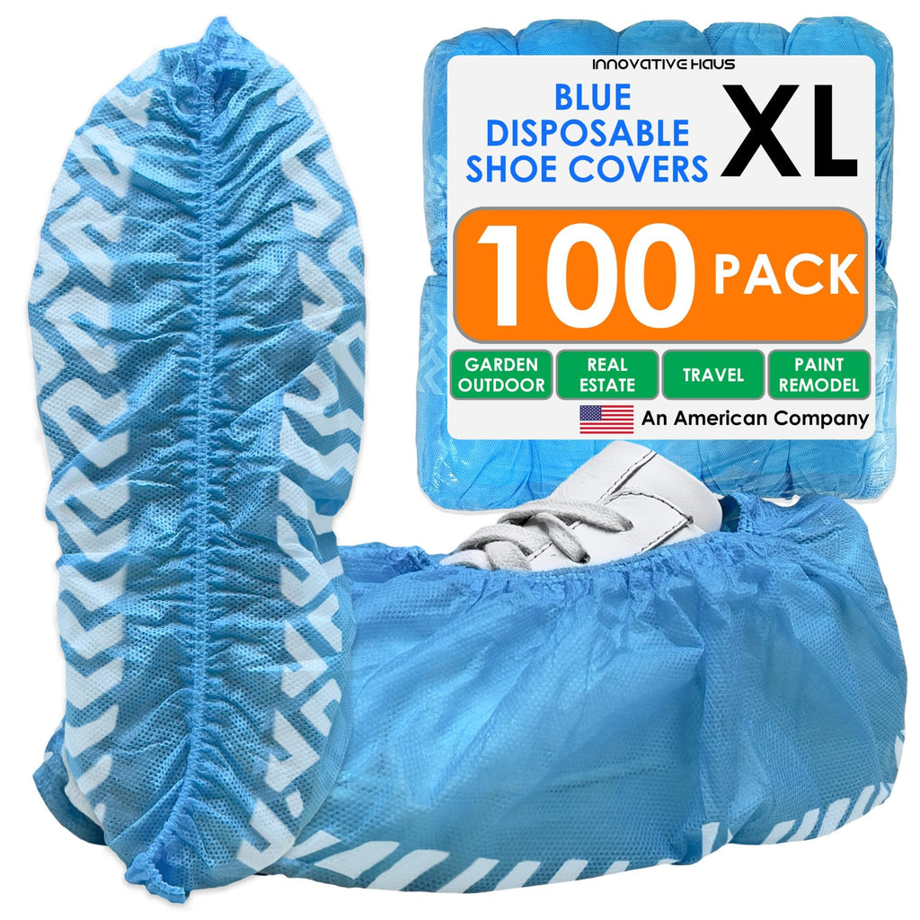 Blue Disposable Shoe Covers 100 Pack XL W7131