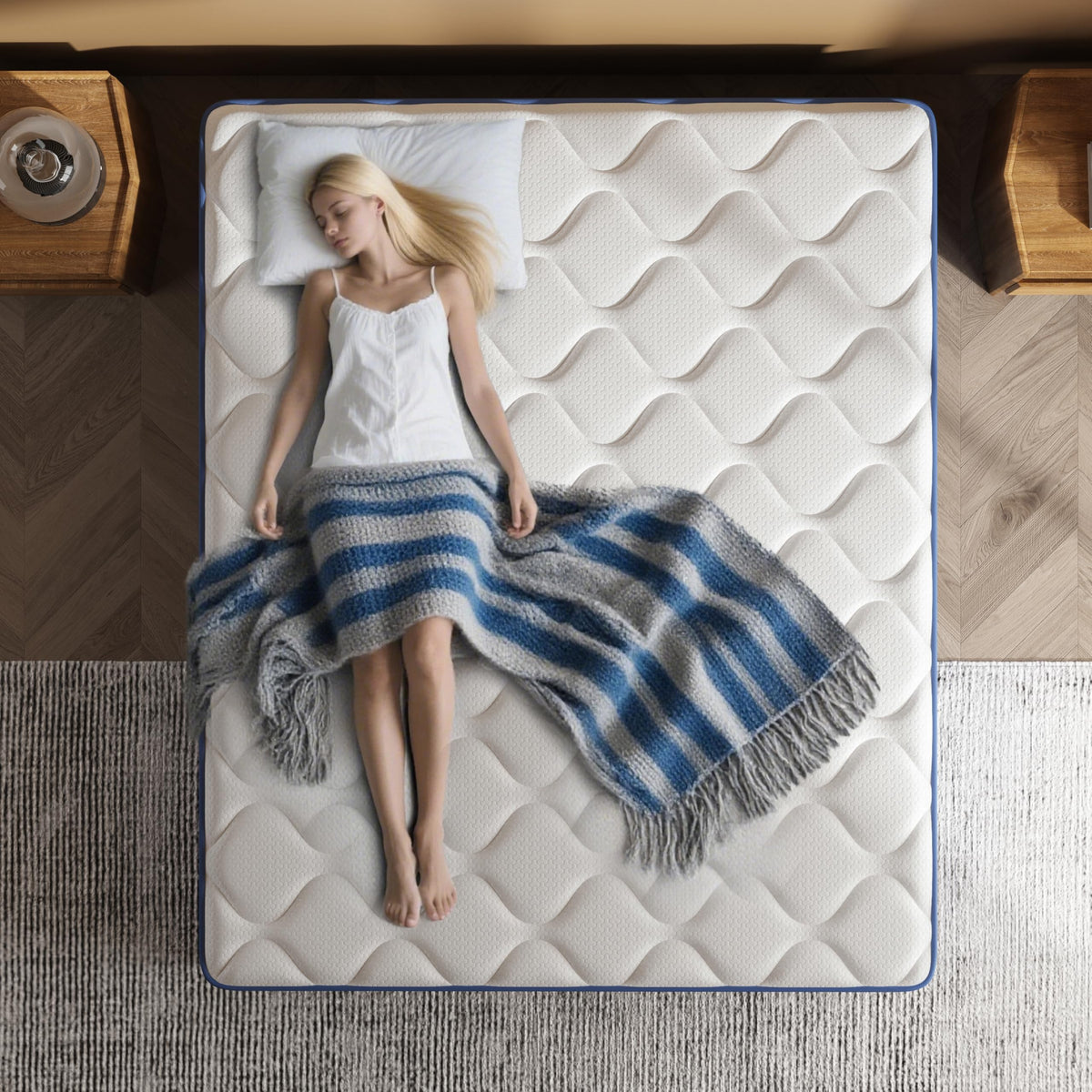 Full Size 12 Inch Hybrid Mattress with Pocket Spring & Memory Foam M4009
