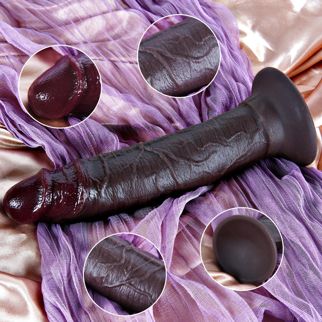 10.6" Dual Density Silicone Dildo Suction Cup P50284